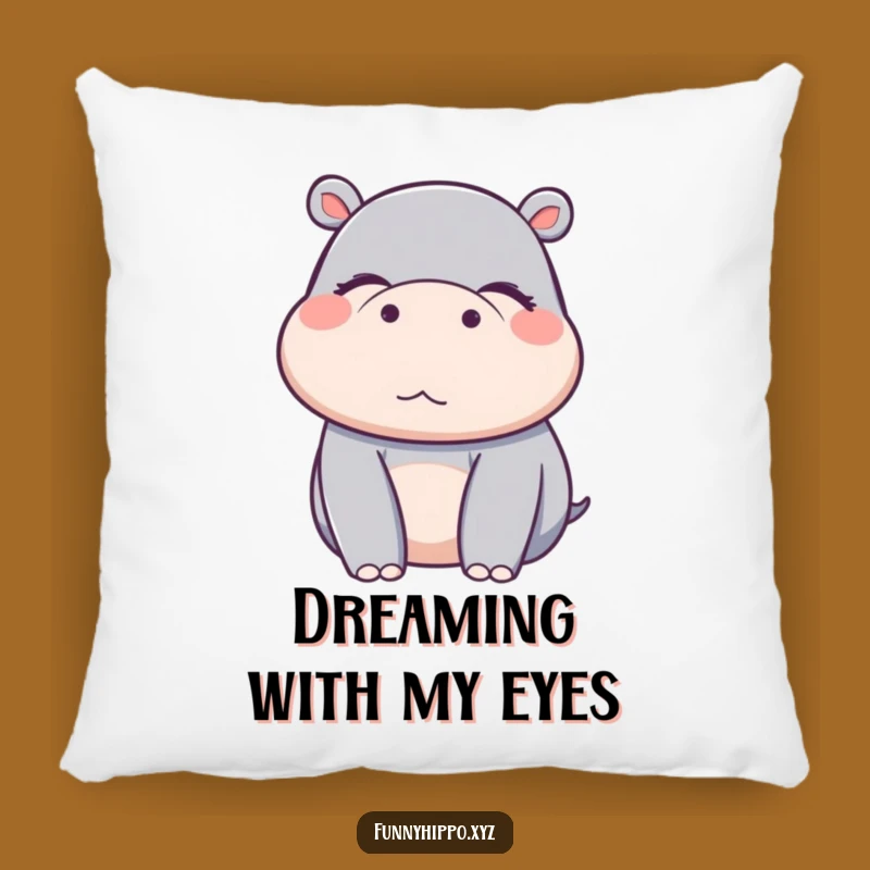Funny Kawaii Hippo Pillow - Cozy Cushion for Pure Delight Moments