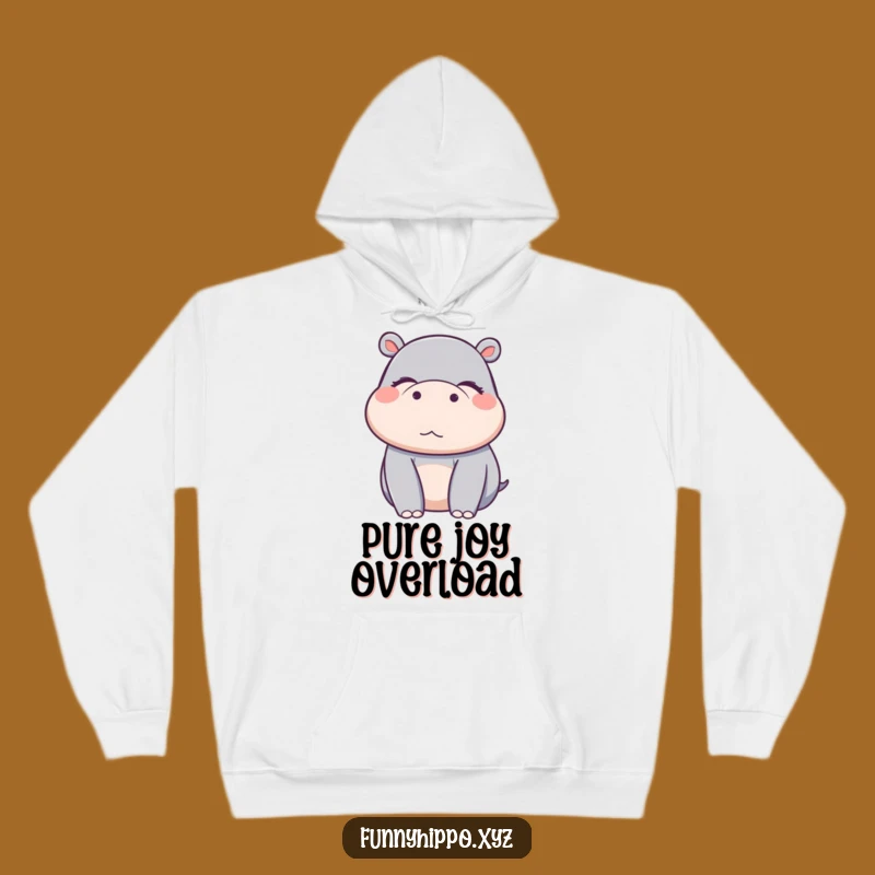 Funny Kawaii Hippo Hoodie - Cozy Sweatshirt for Pure Delight Lovers